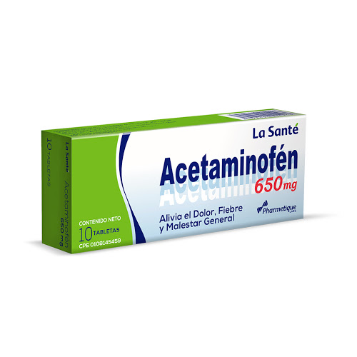 Acetaminofen 650 Mg X 5 Tab La Sante