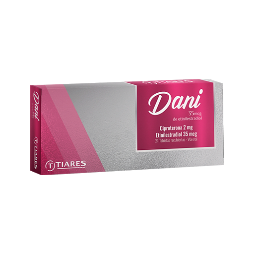 Danipill 2mg/35mcg X 21 Tab Tiares