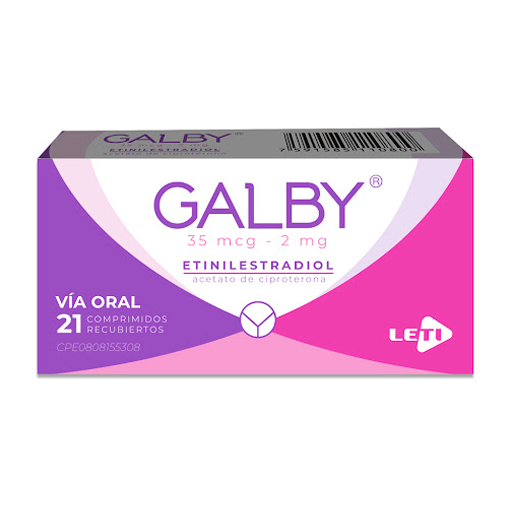 Galby 35mcg / 2mg X 21 Comp Leti
